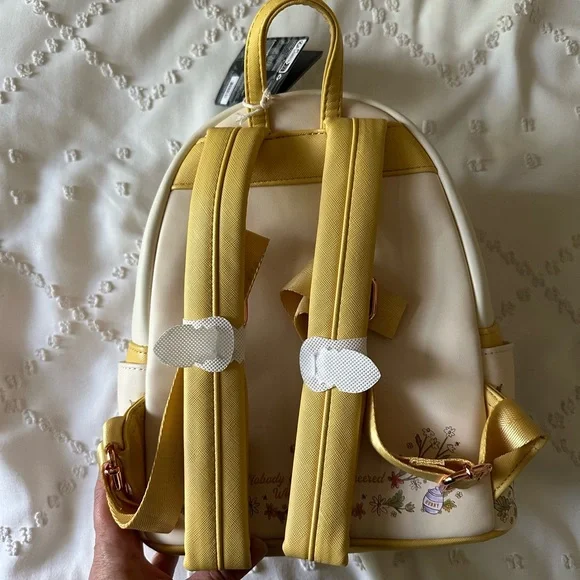 Loungefly Disney Winnie the Pooh Cream and Yellow Kids Backpack - Picture 2 of 7